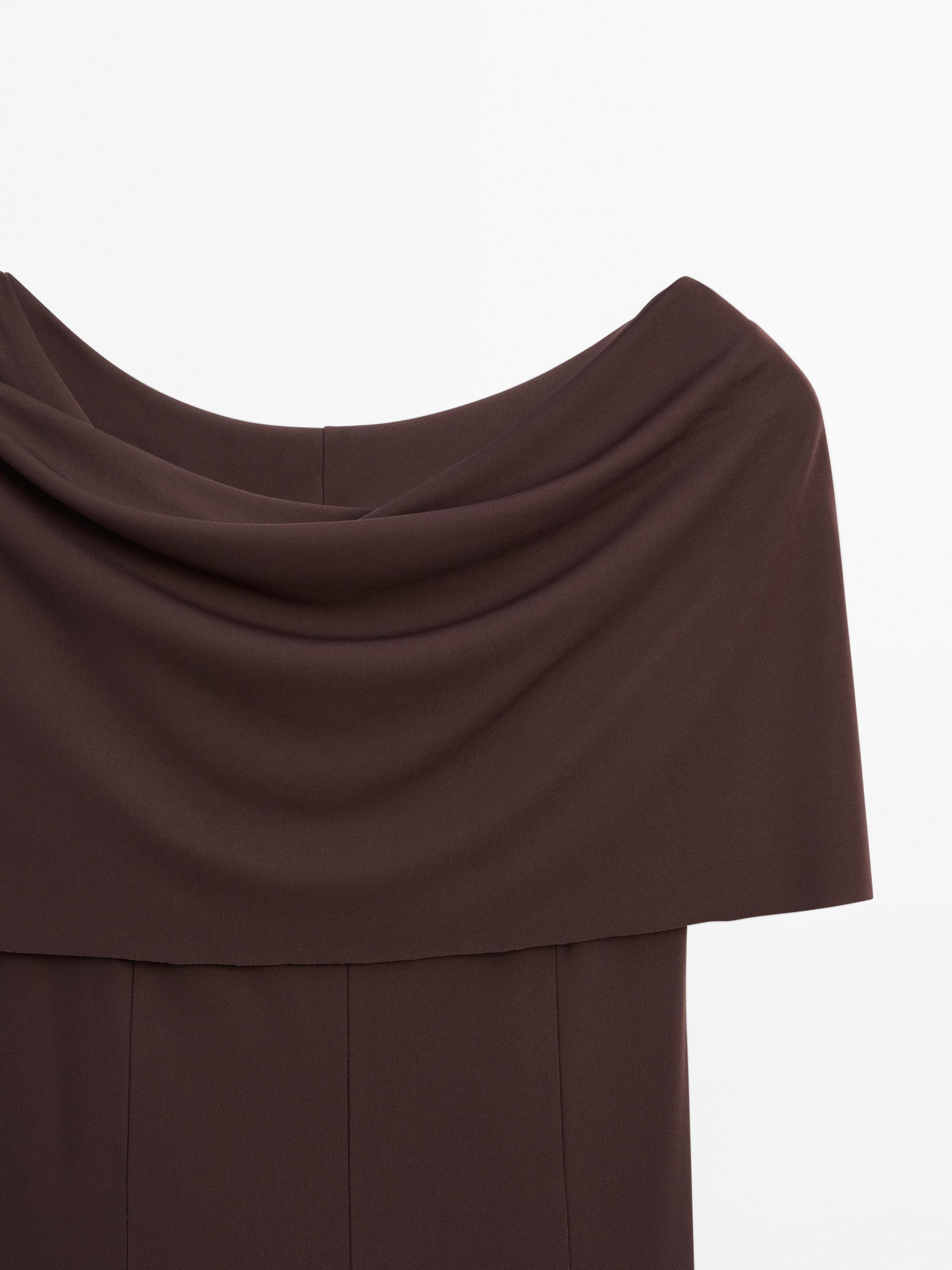 Robe longue strapless